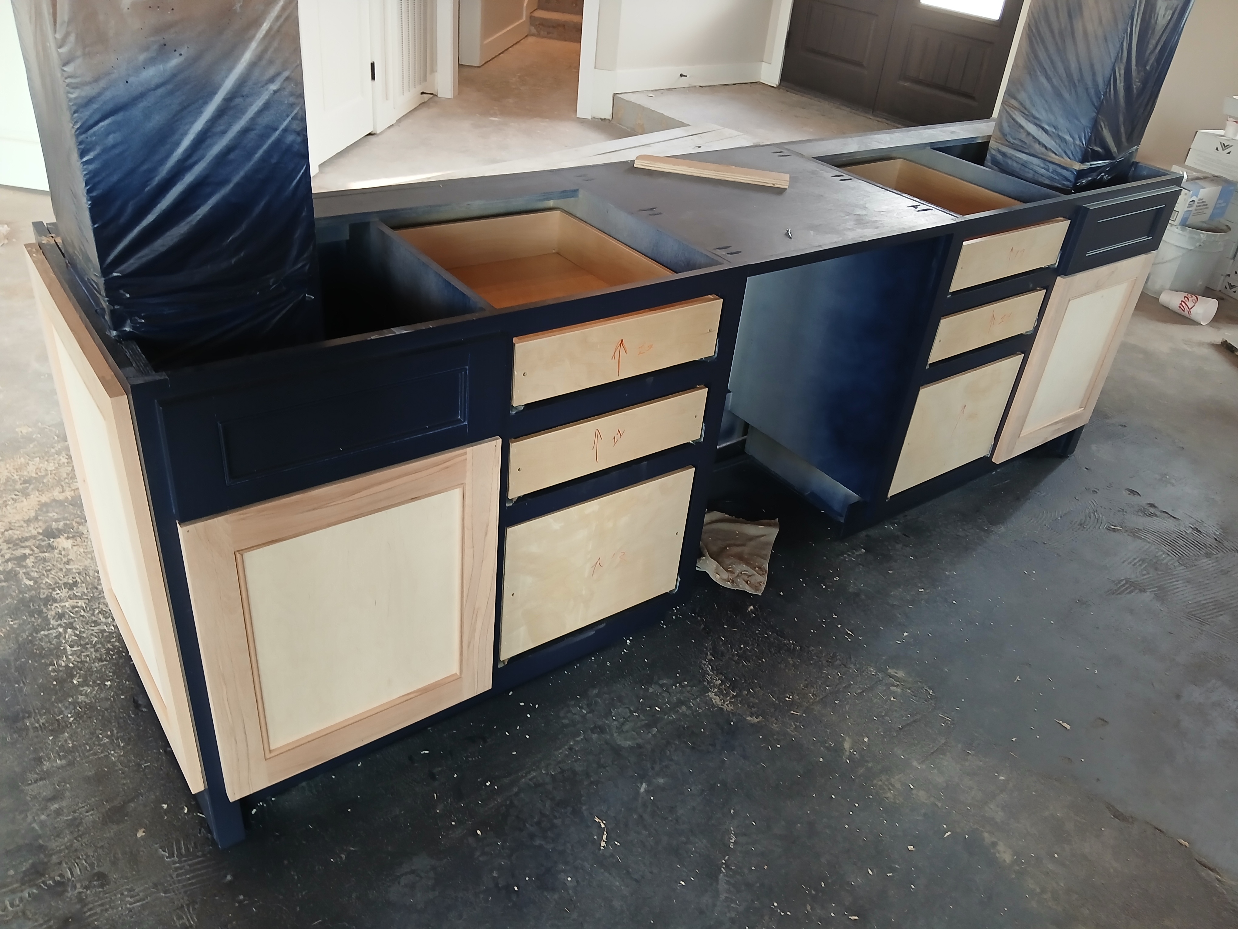 Raw Cabinet Framing and Joinery